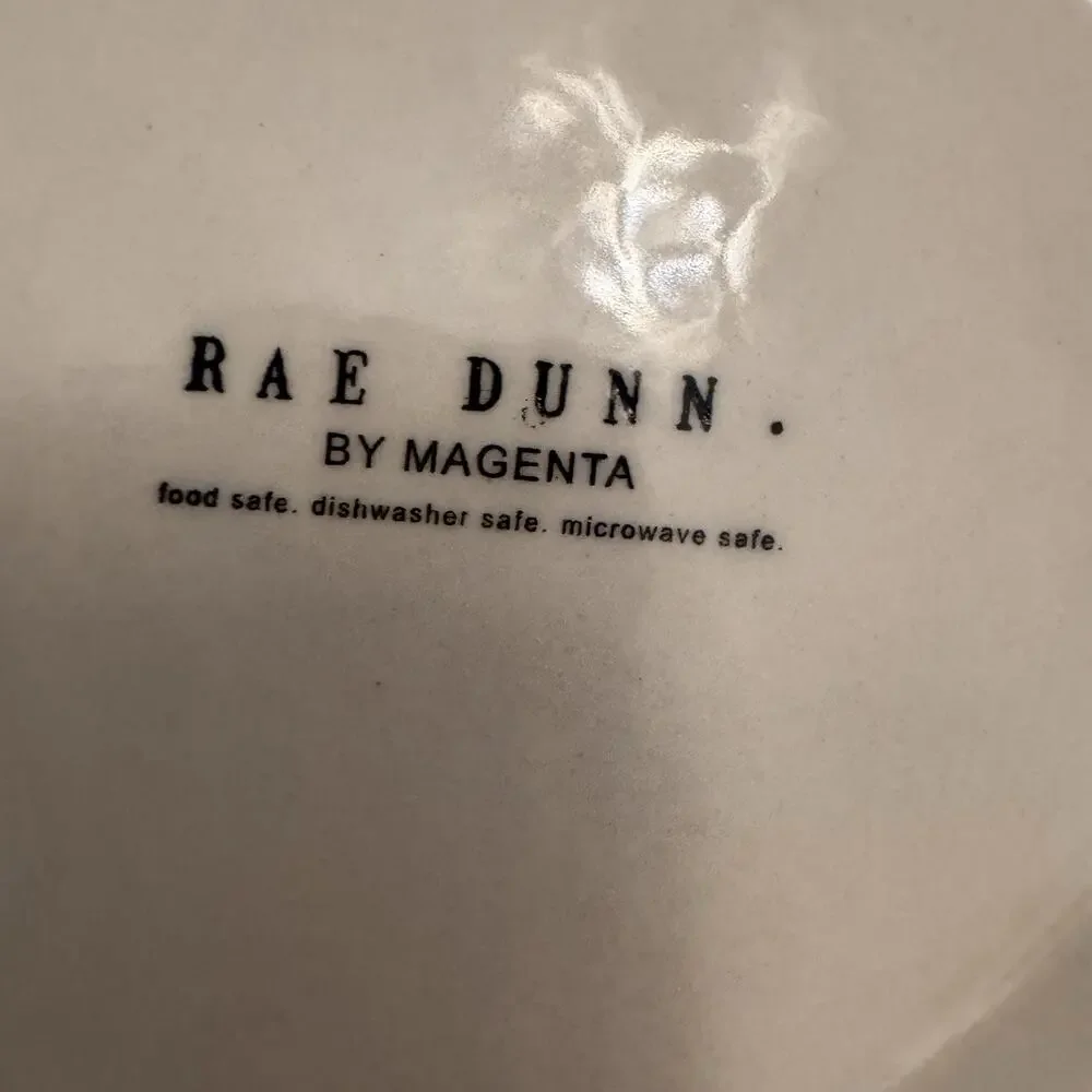 Rae Dunn Round Appetizer Dessert Plates 6